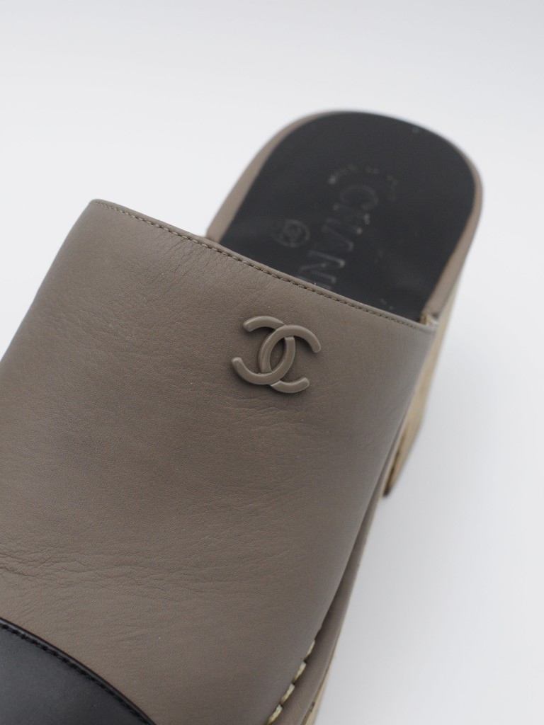Chanel platform mules