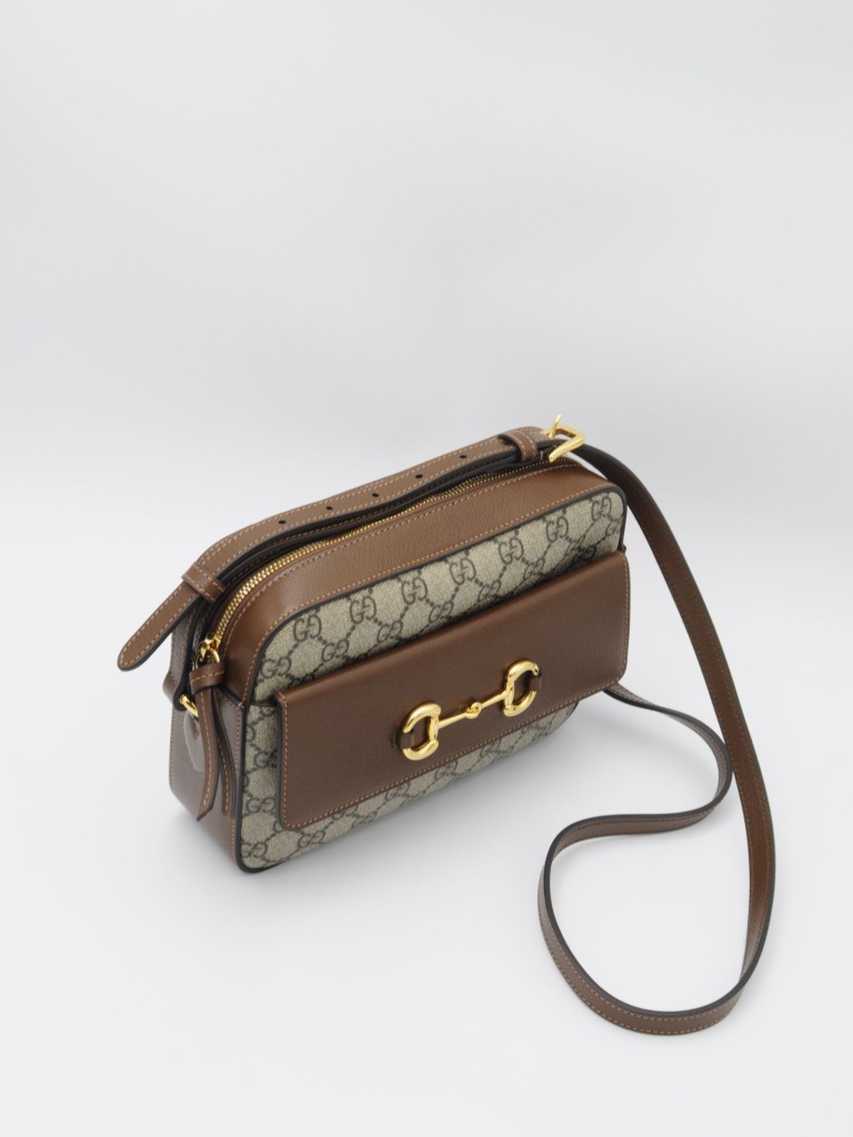 Gucci GG Supreme Horsebit 1955 Small Camera bag