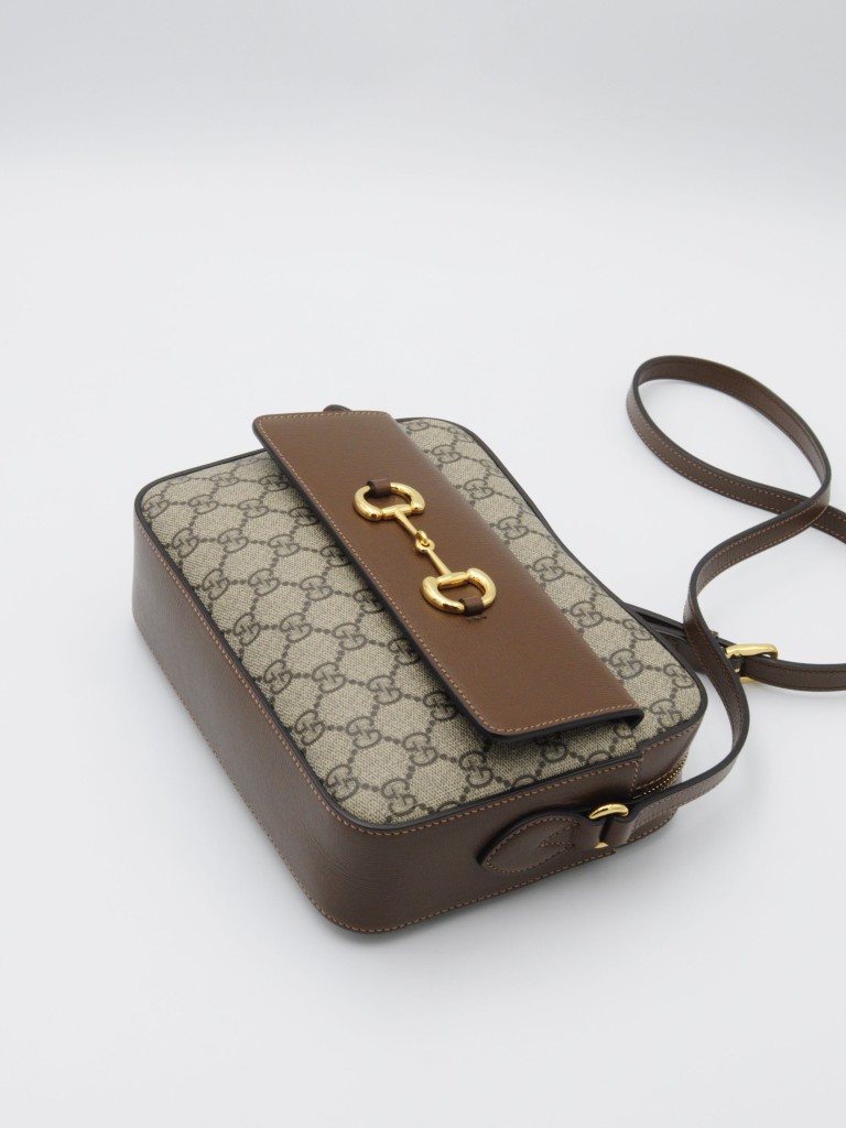 Gucci GG Supreme Horsebit 1955 Small Camera bag