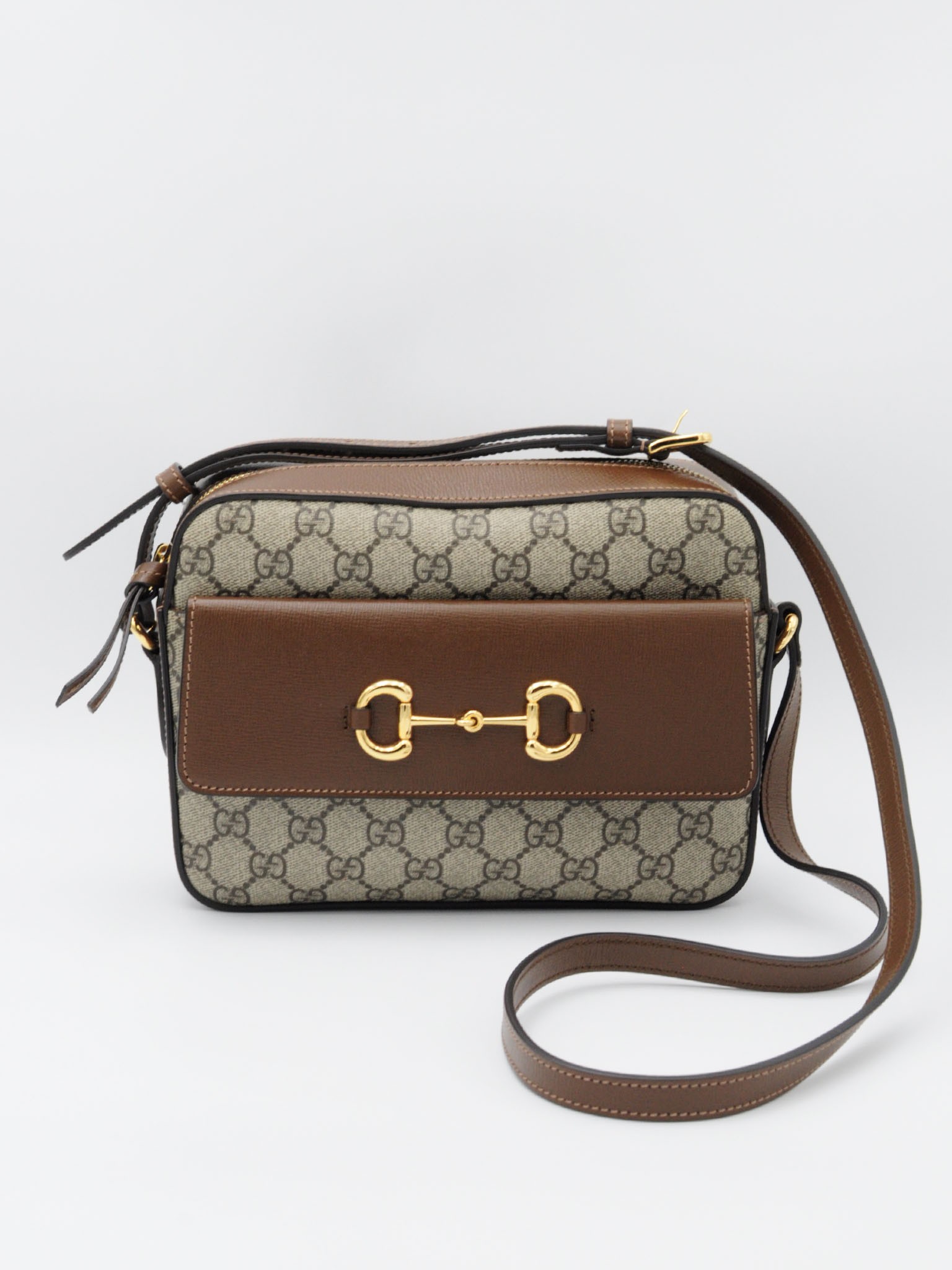 Gucci GG Supreme Horsebit 1955 Small Camera torebka
