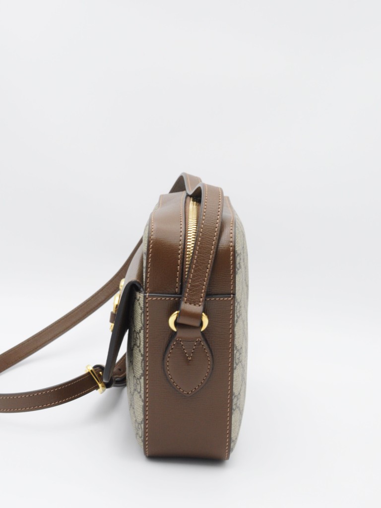 Gucci GG Supreme Horsebit 1955 Small Camera torebka