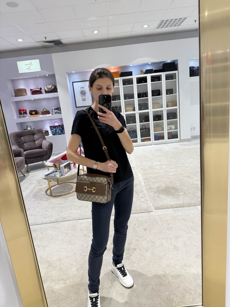 Gucci GG Supreme Horsebit 1955 Small Camera bag
