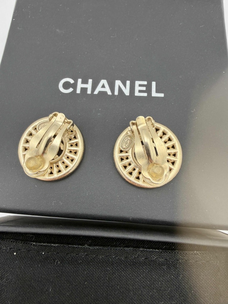 Chanel clip-on earrings