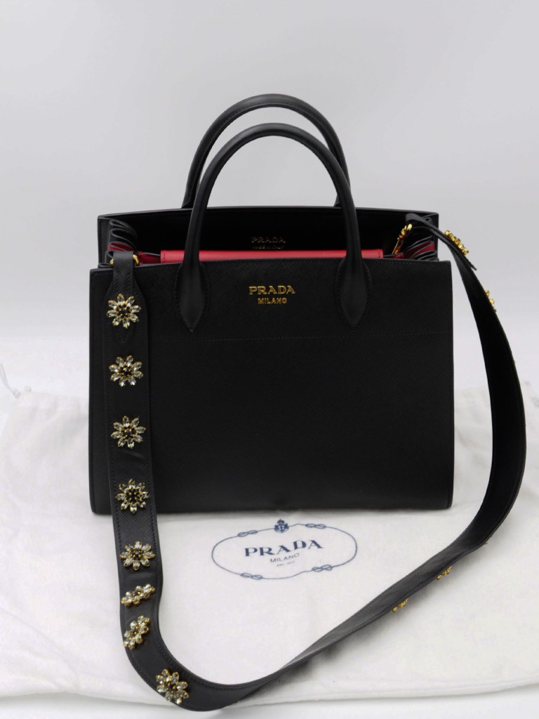 Prada Bibliotheque Saffiano City Leather Tote bag
