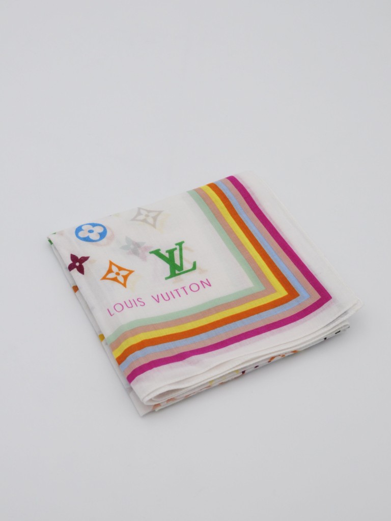Louis Vuitton x Takashi Murakami scarf