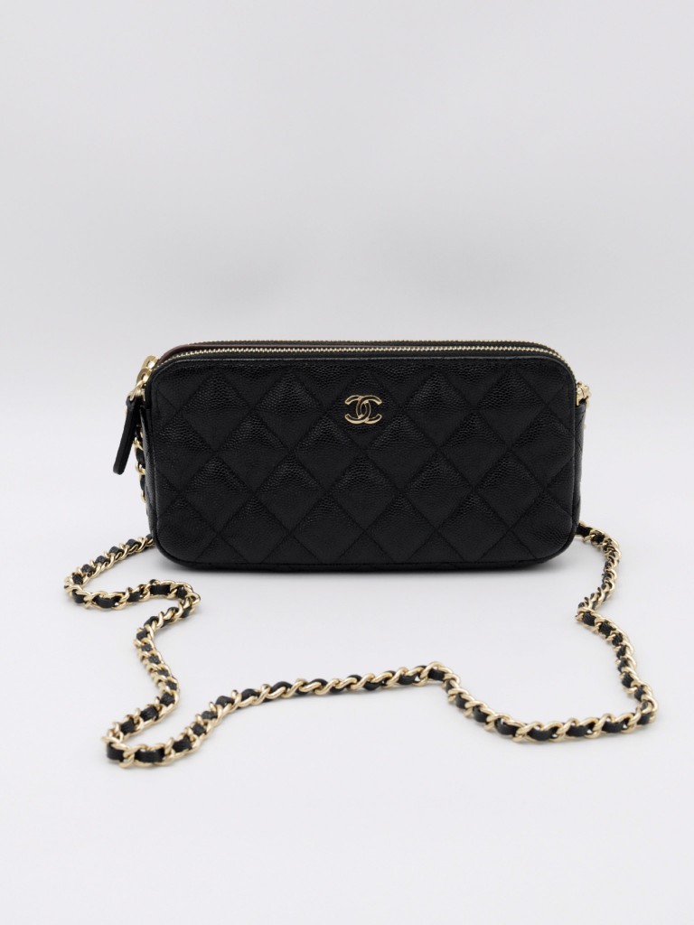 Chanel mini torebka z łańcuszkiem