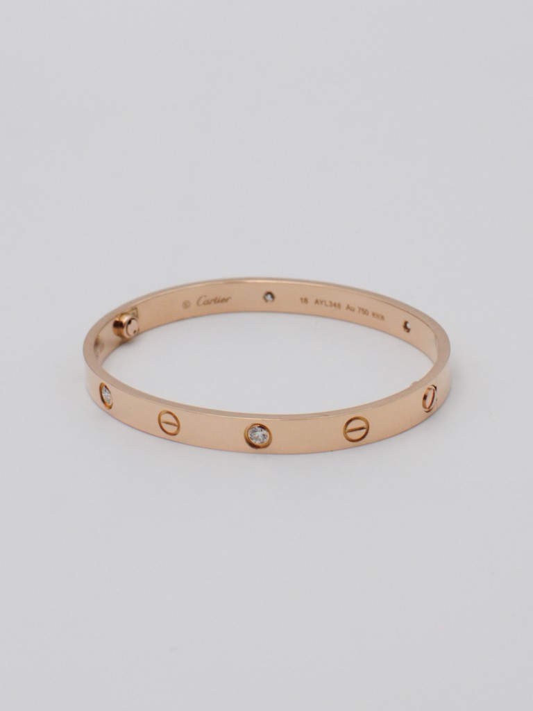 Cartier Love 4 diamonds bracelet