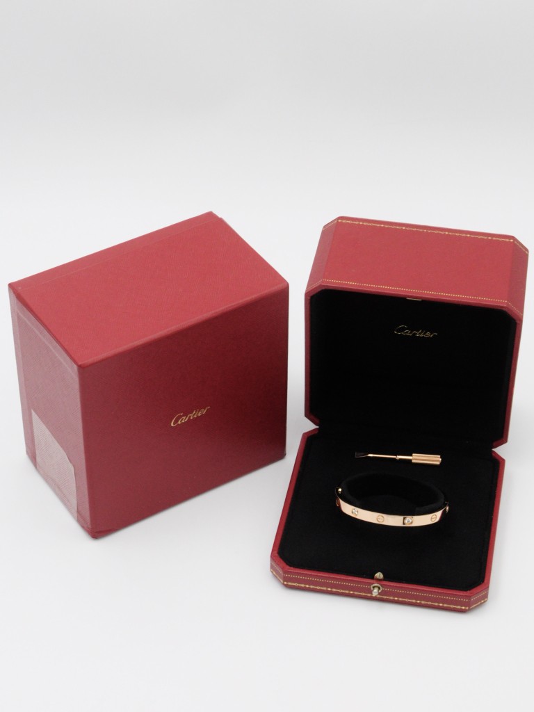 Cartier Love 4 diamonds bracelet