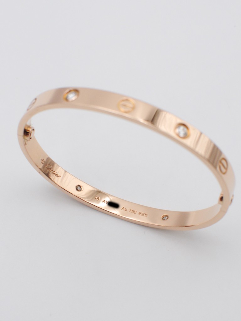 Cartier Love 4 diamonds bracelet