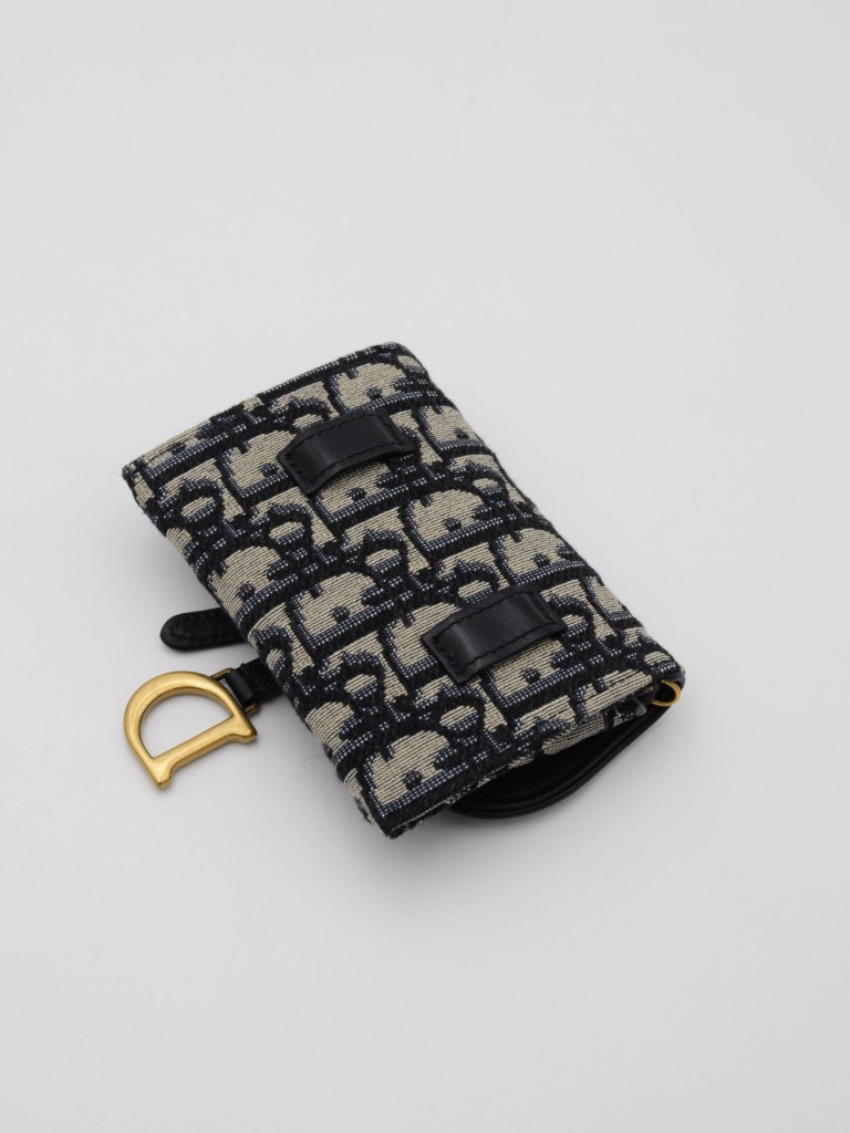 Dior wallet with a chain