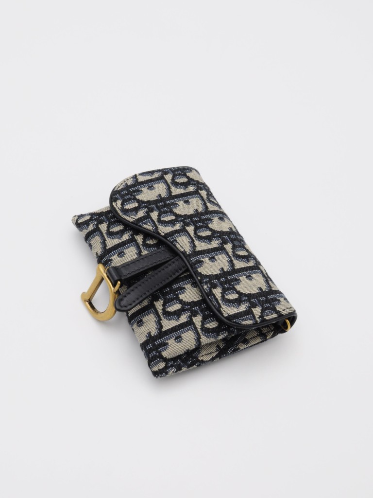 Dior wallet with a chain