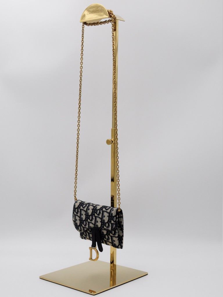 Dior wallet with a chain