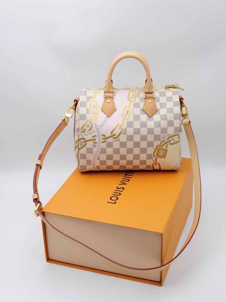 Louis Vuitton Damier Azur Nautical Speedy Bandouliere 25 torebka