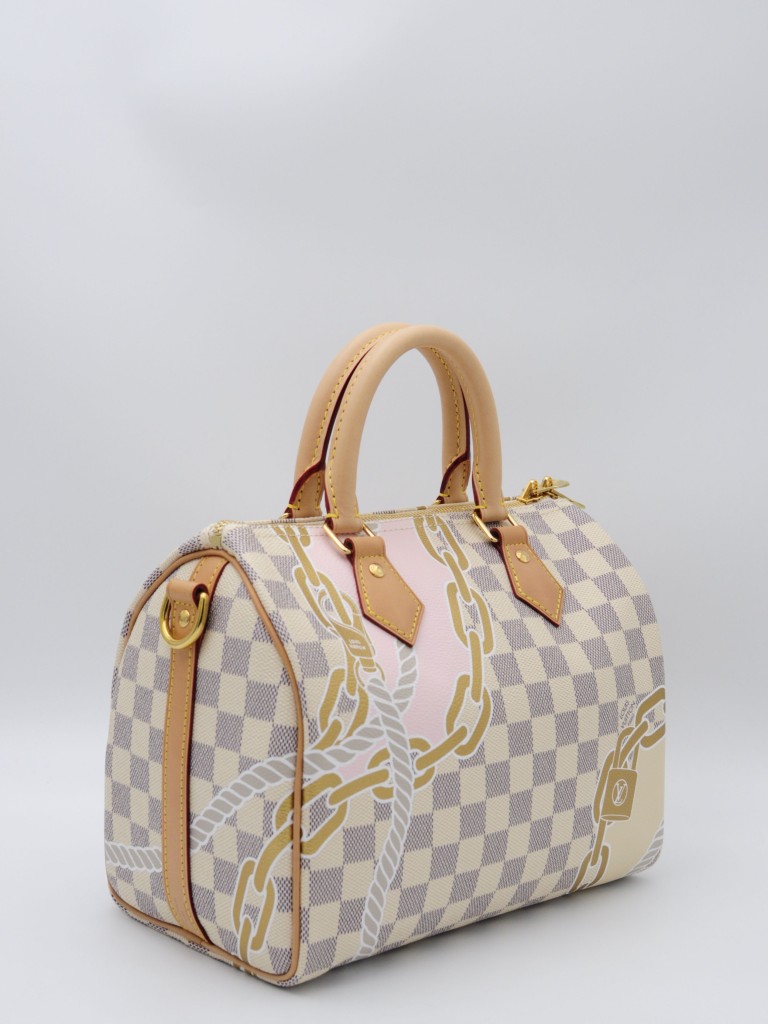 Louis Vuitton Damier Azur Nautical Speedy Bandouliere 25 torebka