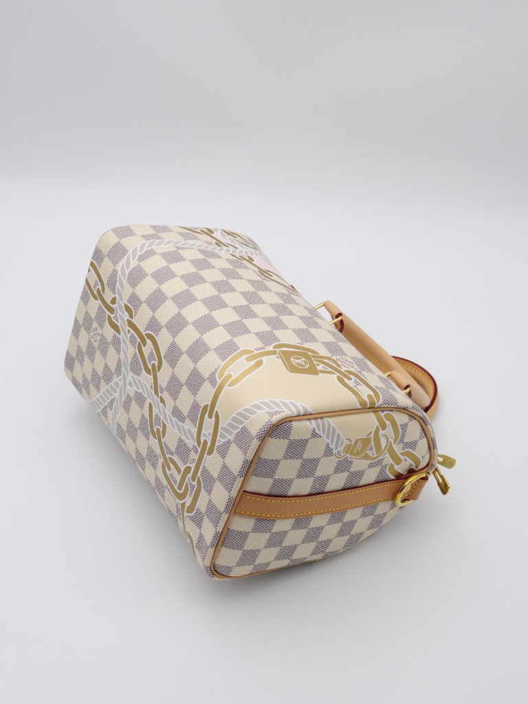 Louis Vuitton Damier Azur Nautical Speedy Bandouliere 25 torebka