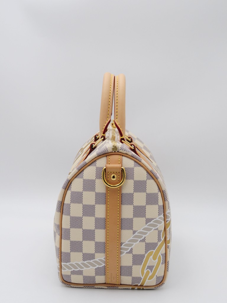 Louis Vuitton Damier Azur Nautical Speedy Bandouliere 25 torebka