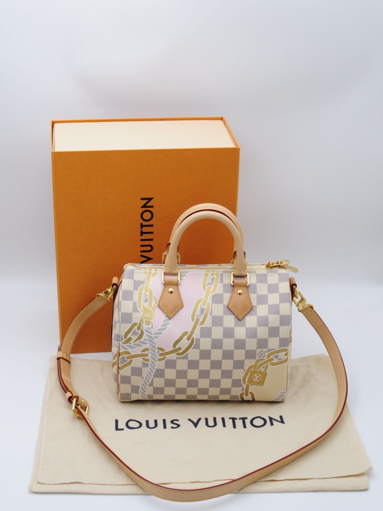 Louis Vuitton Damier Azur Nautical Speedy Bandouliere 25 torebka