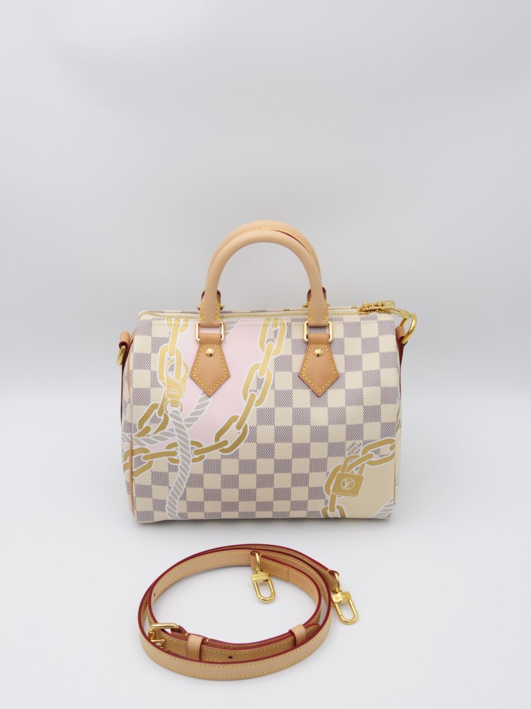 Louis Vuitton Damier Azur Nautical Speedy Bandouliere 25 torebka