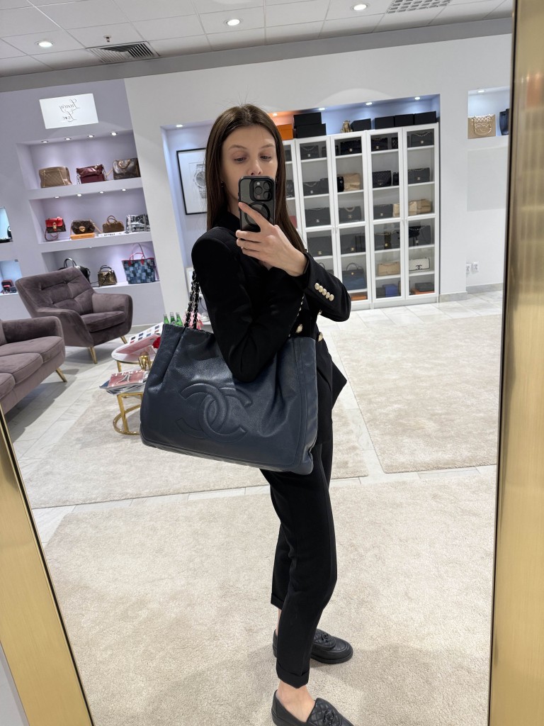 Chanel torba shopper Pleated Chain Tote