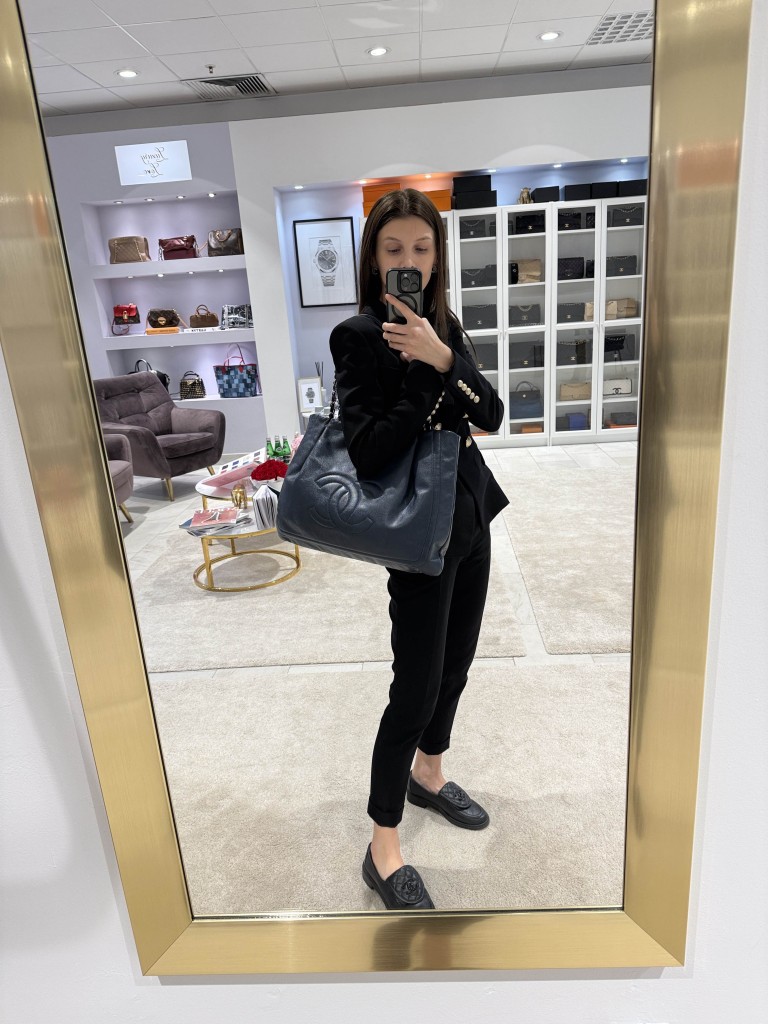 Chanel torba shopper Pleated Chain Tote