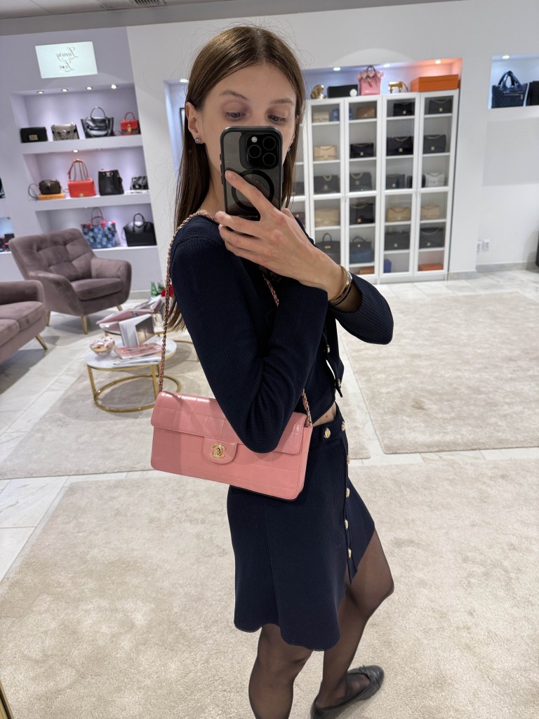 Chanel East West Chocolate Bar bag