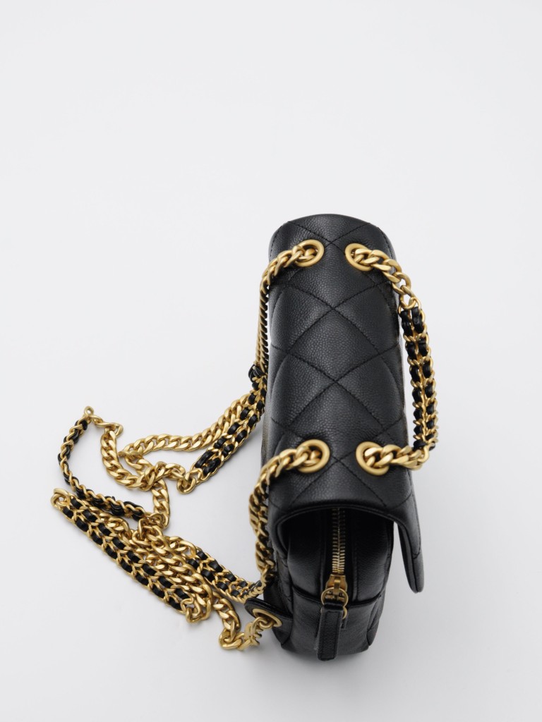 Chanel matelassé caviar backpack