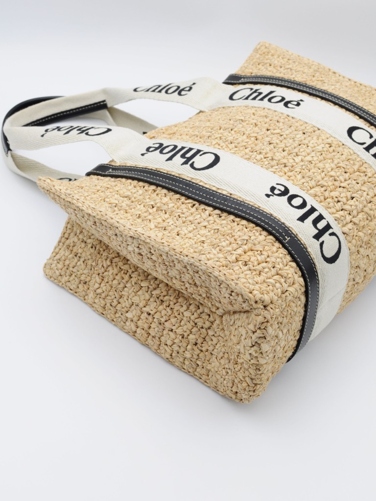 Chloe Raffia Tote Bag
