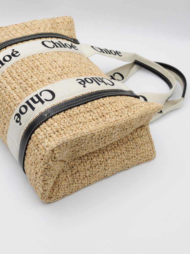 Chloe Raffia Tote Bag