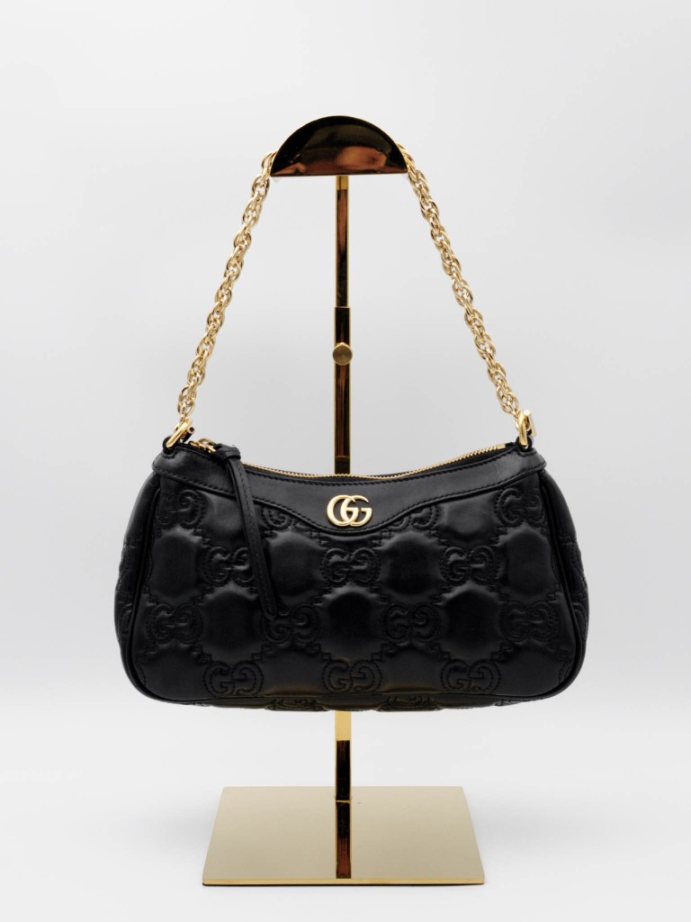 Gucci GG Puffer Leather Shoulder Bag