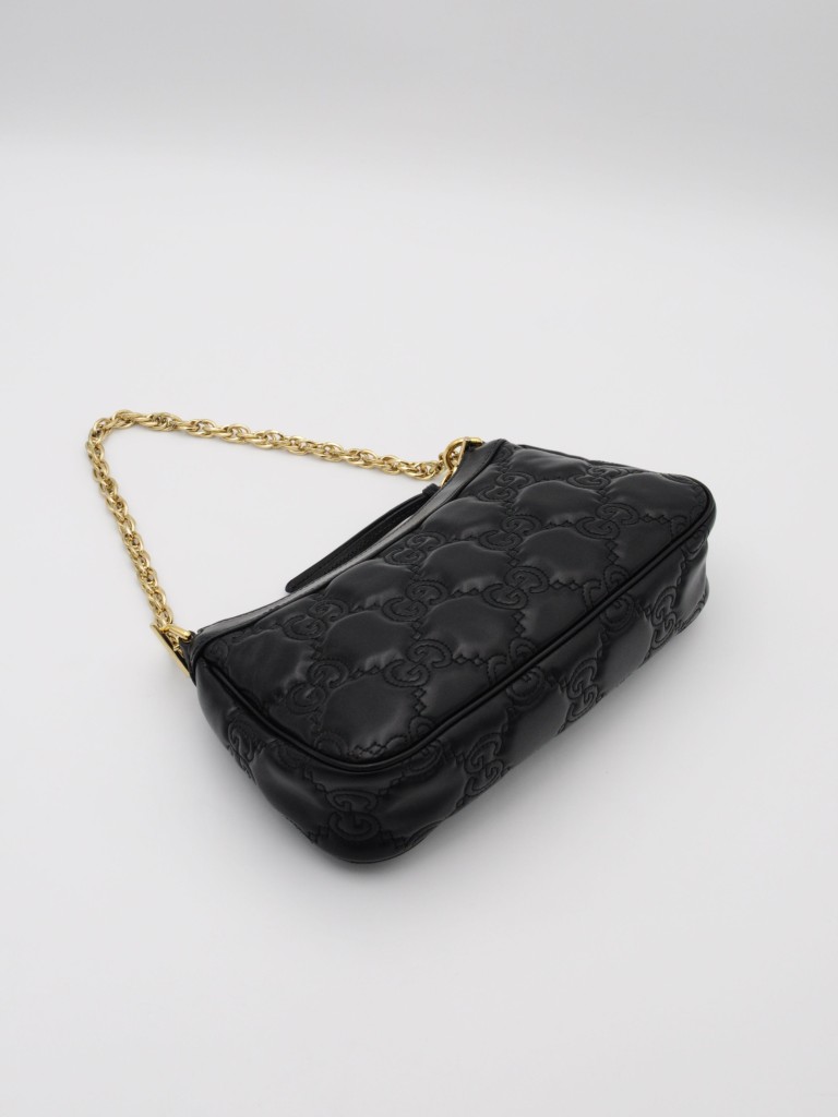 Gucci GG Puffer Leather Shoulder Bag