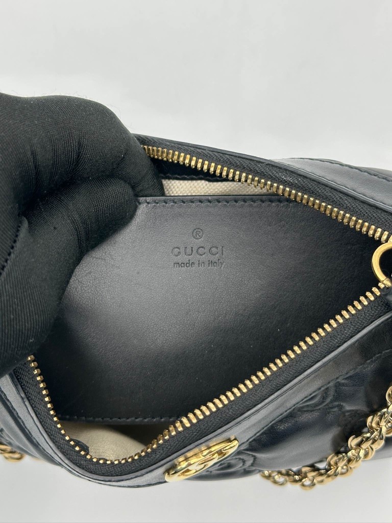 Gucci GG Puffer Leather Shoulder Bag