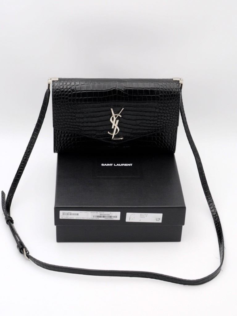 Saint Laurent Cassandra Envelope Wallet Crossbody Bag