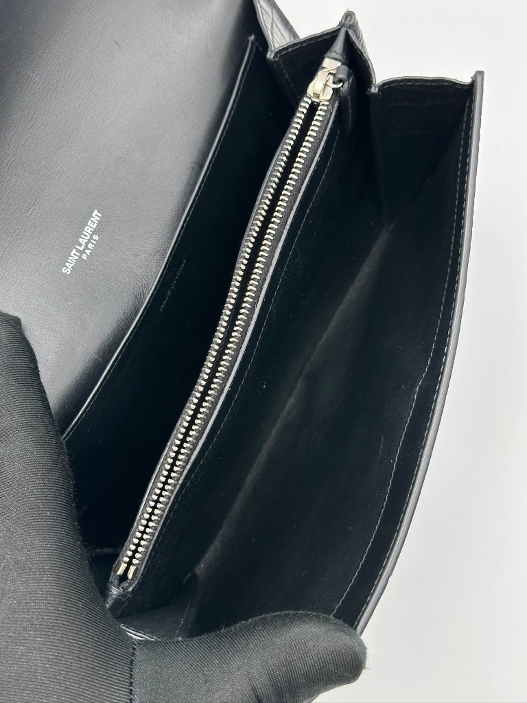 Saint Laurent Cassandra Envelope Wallet Crossbody Bag