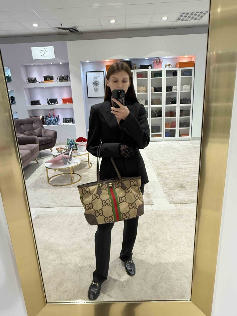 Gucci Web Ophidia Shopping Tote Bag