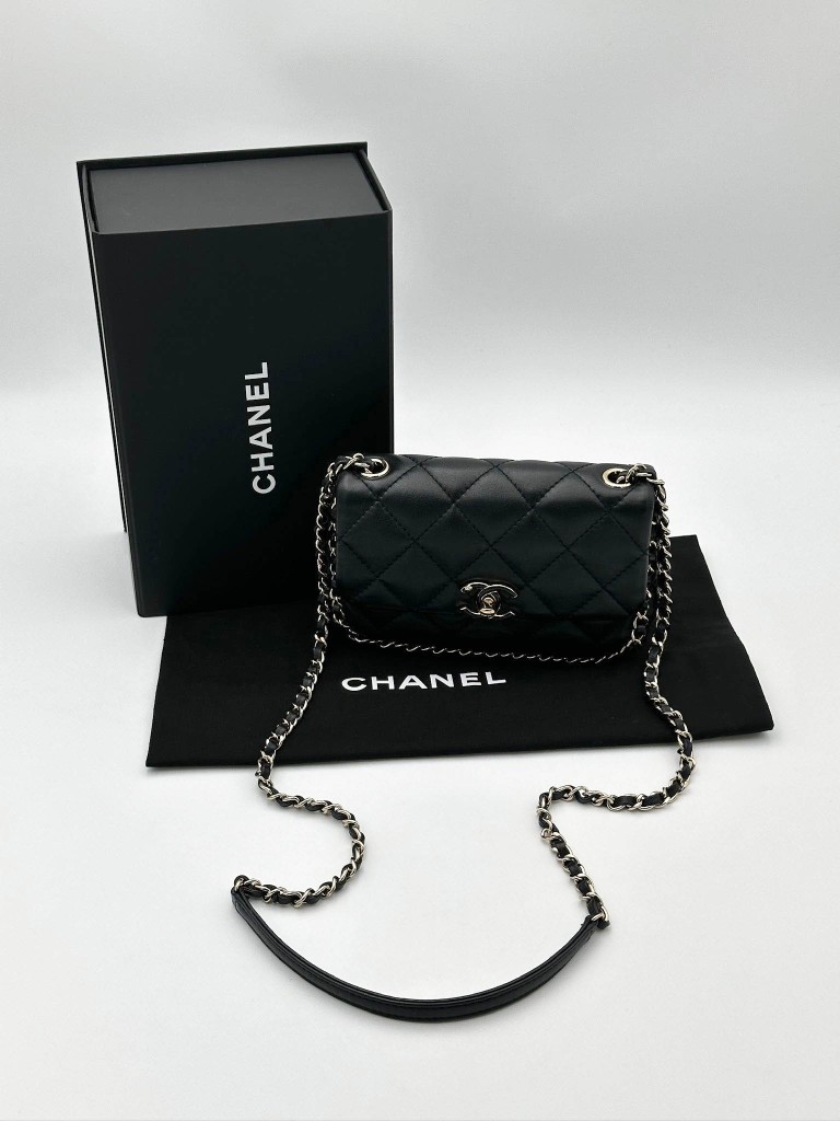 Chanel Chain Frame Enamel CC Mini Flap torebka