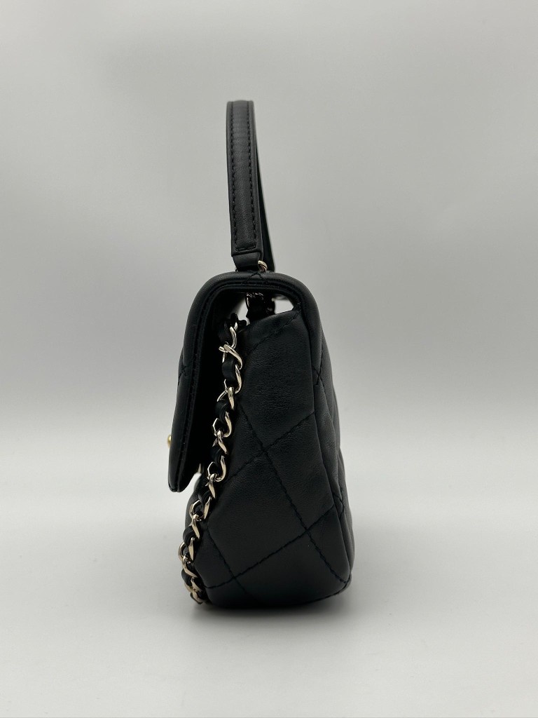 Chanel Chain Frame Enamel CC Flap Bag Mini