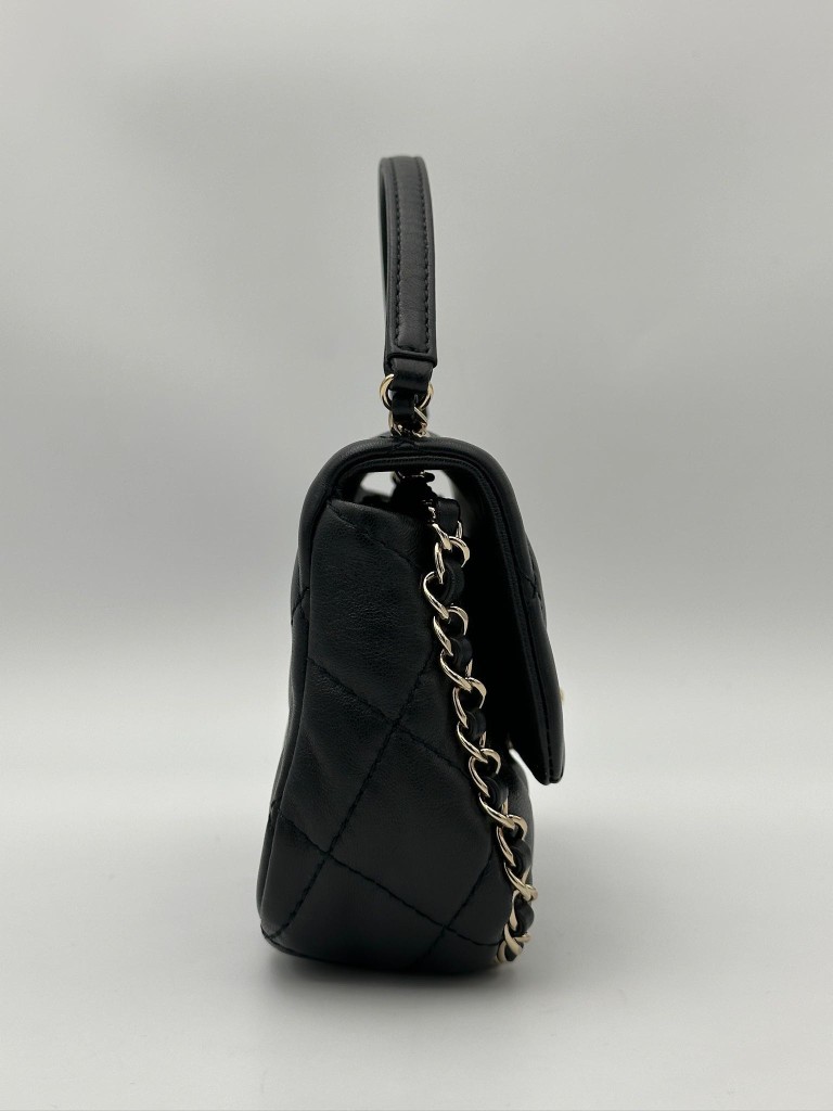Chanel Chain Frame Enamel CC Flap Bag Mini