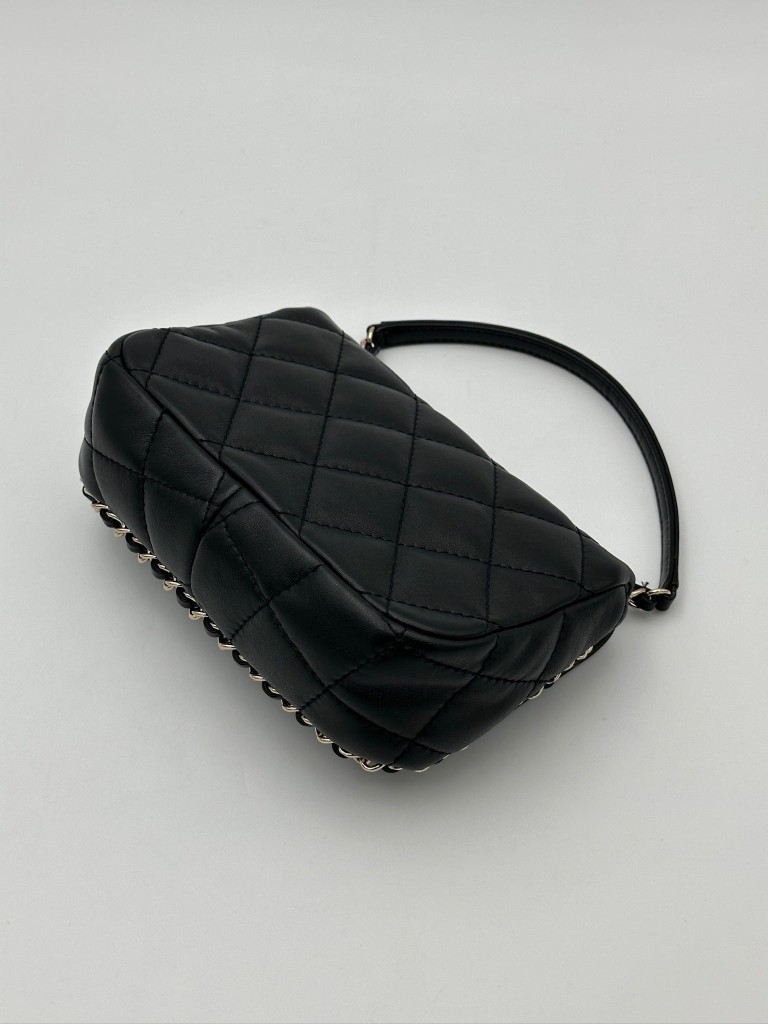 Chanel Chain Frame Enamel CC Flap Bag Mini