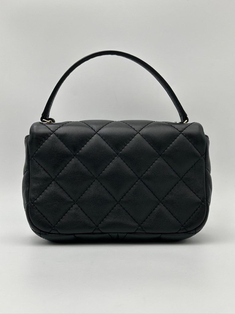 Chanel Chain Frame Enamel CC Flap Bag Mini
