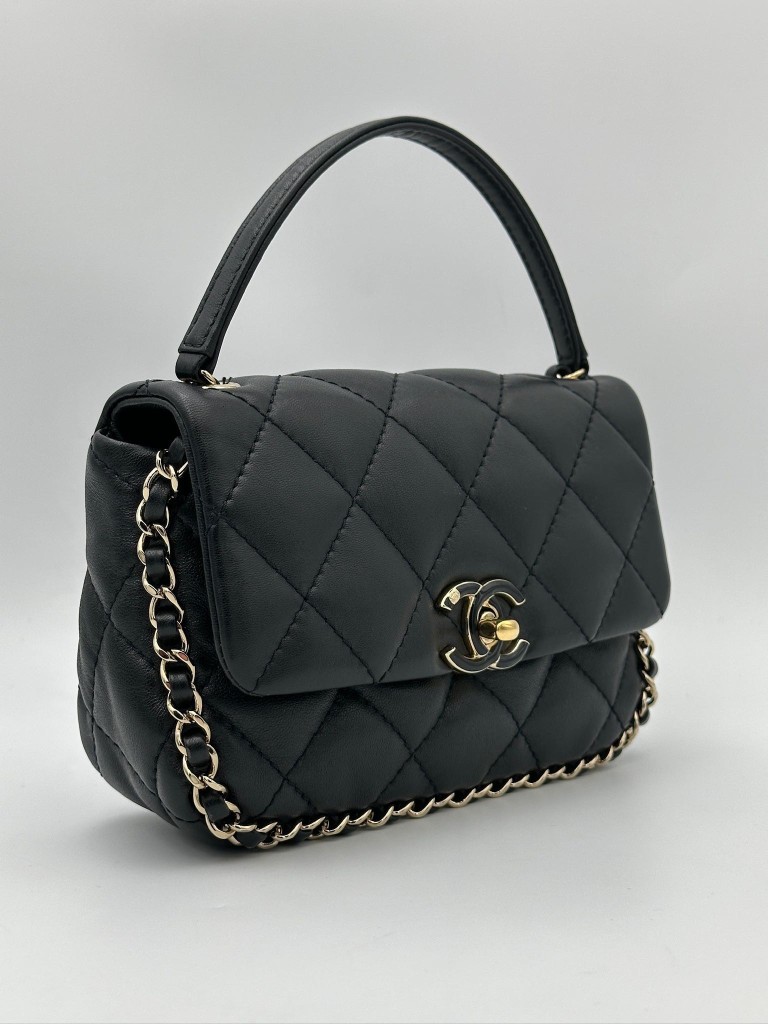 Chanel Chain Frame Enamel CC Mini Flap torebka