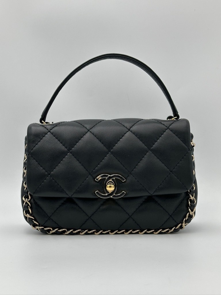 Chanel Chain Frame Enamel CC Mini Flap torebka