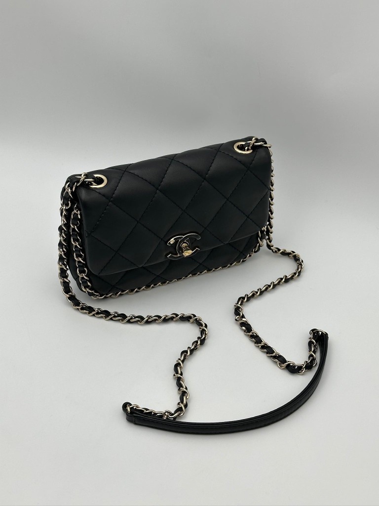Chanel Chain Frame Enamel CC Mini Flap torebka