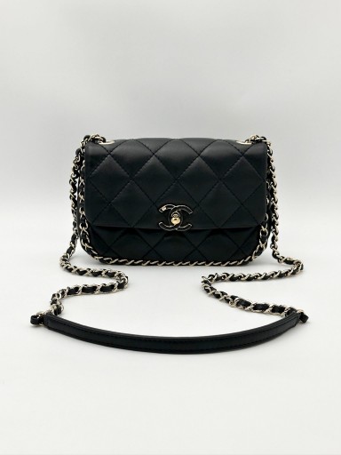 Chanel Chain Frame Enamel CC Mini Flap torebka