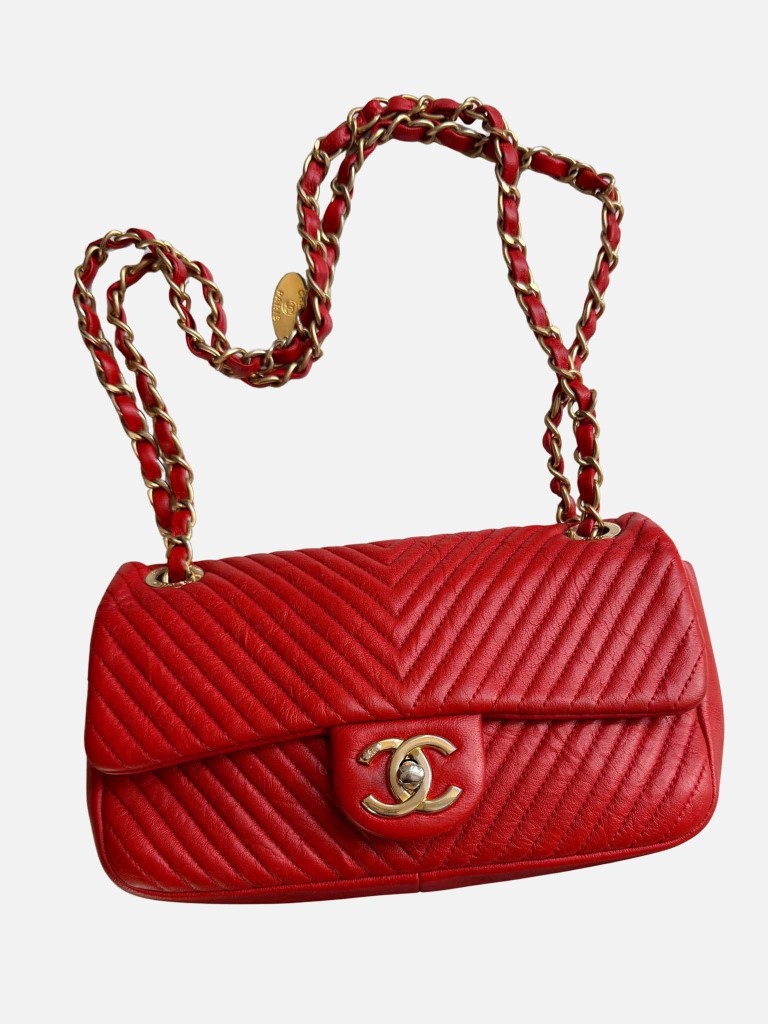 Chanel Chevron Small Surpique Flap torebka
