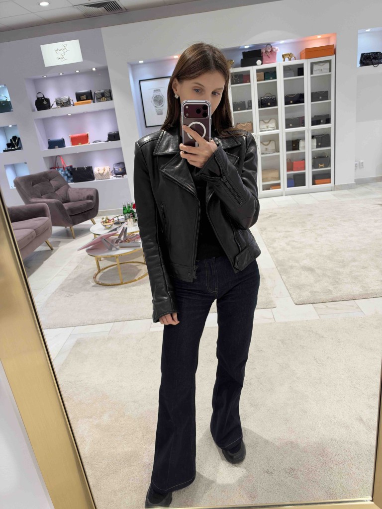 Balenciaga leather jacket
