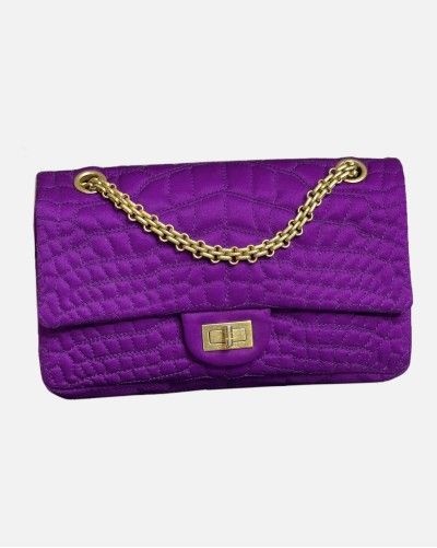 Chanel Purple Satin 2.55...
