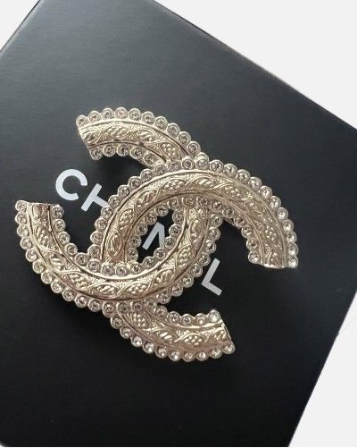 Chanel gold brooch