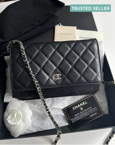 Chanel wallet on chain lambskin
