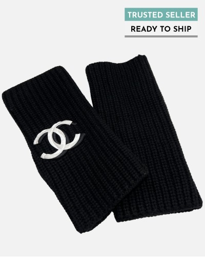 Chanel fingerless gloves