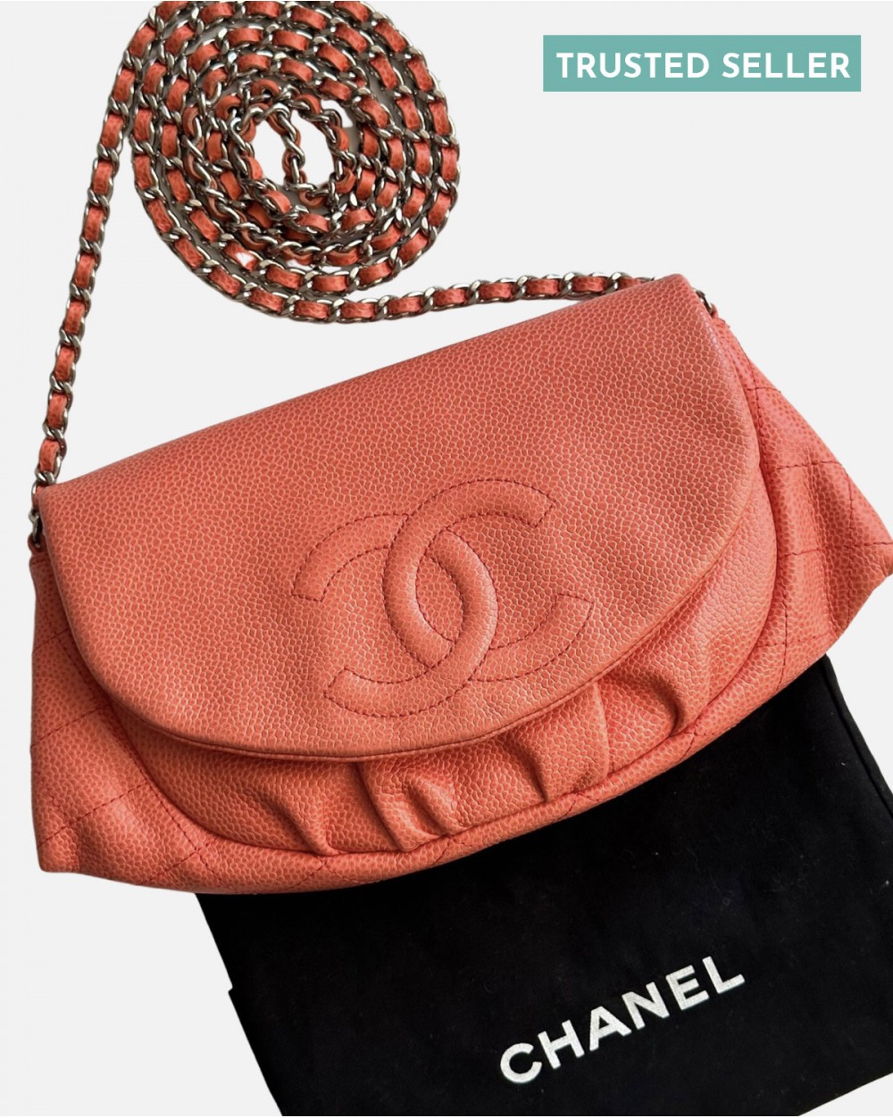 Chanel Half Moon Wallet on Chain